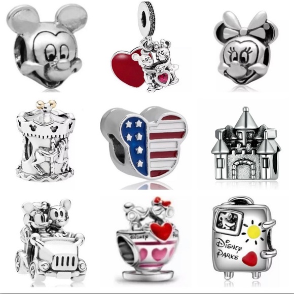 Mickey Mouse Jewelry - 9Pieces Disney Mickey Mouse Collections Charm Sets